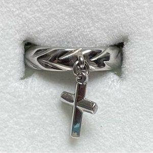 Cross Dangle Ring